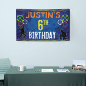 ダーツウォーズ兵士誕生日パーティー 横断幕 (トレードショー)