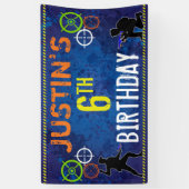 ダーツウォーズ兵士誕生日パーティー 横断幕 (縦)