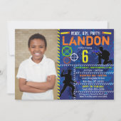 ダーツウォーズ誕生日パーティーの招待状 招待状 (正面)