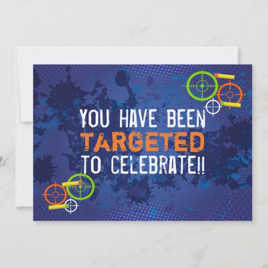 ダーツウォーズ誕生日パーティーの招待状 招待状 (裏面)