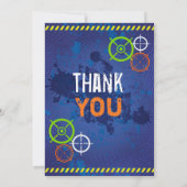 ダーツウォーズ誕生日パーティーサンキューカード 招待状 (裏面)