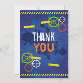 ダーツウォーズ バースデーパーティー 感謝のカード 招待状 (裏面)