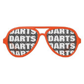 ダーツオブセッションパーティーの色合い（ダーターとファン） アビエーターサングラス (正面)
