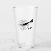 ダーツオ恋しく思ップひび割れ タンブラーグラス (正面)