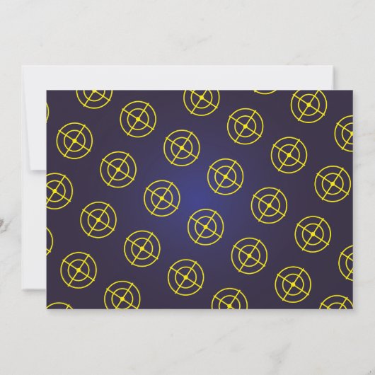 ダーツガンおもしろいエイムシュート誕生日写真 招待状 (裏面)