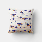 ダーツガンバトルウォーズ少年のターゲットパターン クッション (正面)