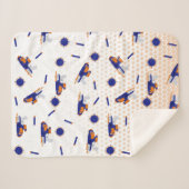 ダーツガンバトルウォーズ少年のターゲットパターン シェルパブランケット (正面(横))