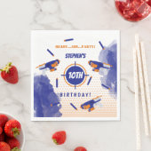 ダーツガンバトルウォーズ少年の誕生日パーティー スタンダードランチョンナプキン (インサイチュ)