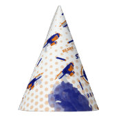 ダーツガンバトルウォーズ少年の誕生日パーティー パーティーハット (左)