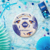 ダーツガンバトルウォーズ少年の誕生日パーティー ペーパープレート (パーティー)