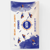 ダーツガンバトルウォーズ少年の誕生日パーティー 横断幕 (縦)