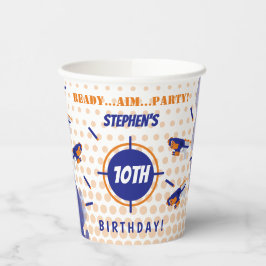 ダーツガンバトルウォーズ少年の誕生日パーティー 紙コップ