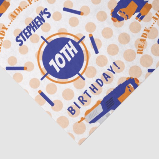 ダーツガンバトルウォーズ少年誕生日少年の名前の年齢 薄葉紙 (詳細)