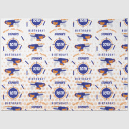 ダーツガンバトルウォーズ少年誕生日少年の名前の年齢 薄葉紙