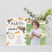 ダーツガンバースデーパーティーの写真 招待状 (スタンド正面)