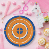 ダーツガンバースデーパーティーサプライターゲットプレート ペーパープレート (パーティー)