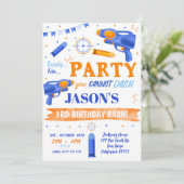 ダーツガン誕生日招待状 招待状 (スタンド正面)