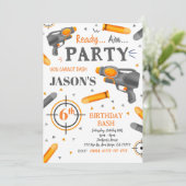 ダーツガン誕生日招待状 招待状 (スタンド正面)