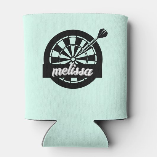 ダーツガール名前をカスタムする 缶クーラー (裏面)