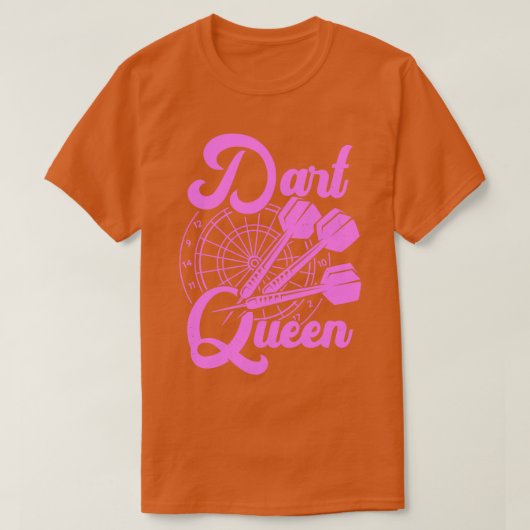 ダーツクイーンゲームプレーヤーギフト Tシャツ (デザイン正面)