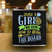 ダーツクイーンビニ包まれたルフラスコ6オンス。 フラスク