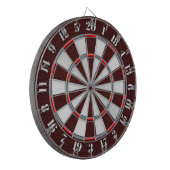 ダーツクラシッククロムカーボン繊維スタイルのゲーム ダーツボード (正面左)