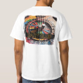 ダーツクラブメンズホワイトティー1 Tシャツ (裏面)