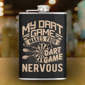 ダーツゲームフレックス包まれたビニールフラスコ8 oz. フラスク