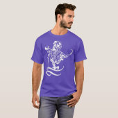 ダーツスケルトンダーツプレーヤー Tシャツ (正面フル)