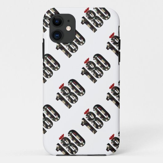 ダーツスコア180次元数, Case-Mate iPhoneケース (裏面)