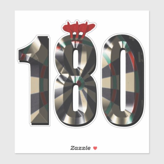 ダーツスコア180、 シール (シート)