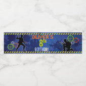 ダーツソルジャーズブルーグランジバースデーパーティー ペットボトルラベル (シングルラベル)