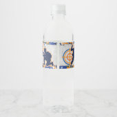 ダーツソルダーズ迷彩柄軍隊誕生日パーティー ペットボトルラベル (裏面)