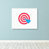 ダーツターゲット キャンバスプリント (インサイチュ (ウッドフロア))