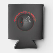 ダーツダーツプレーヤーの投げ方パーソナライズされた 缶クーラー (正面)