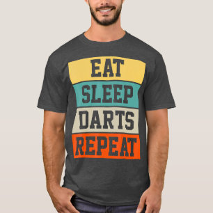 ダーツダーツプレーヤーレトロおもしろいギフト Tシャツ