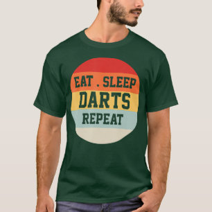 ダーツダーツプレーヤーレトロおもしろいギフト Tシャツ