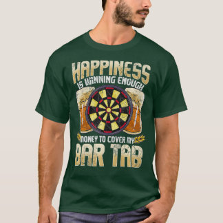 ダーツダーツリーグチームバータブおもしろいユーモア Tシャツ