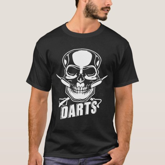ダーツダーツ柄ダーツ Tシャツ (正面)