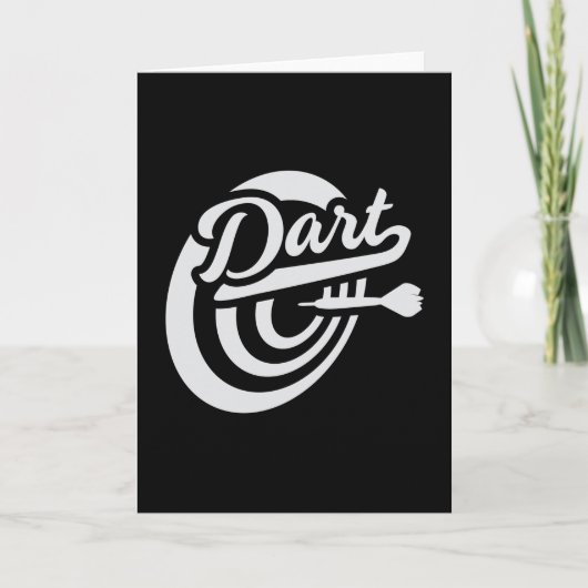 ダーツダーツ180ダートボードブルズエアロー贈おもしろい与 カード (正面)