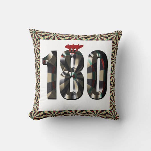 ダーツチャンピオン180点 クッション (正面)