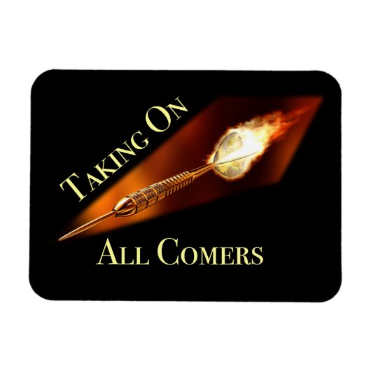 ダーツチャンピオン，すべての参加者を獲得 マグネット (横)