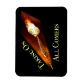 ダーツチャンピオン，すべての参加者を獲得 マグネット (縦)