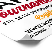 ダーツデザイン、ダーツ広告トーナメント ポスター (角)