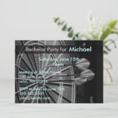 ダーツバチュラーパーティ招待状カード 招待状 (スタンド正面)