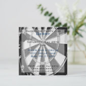 ダーツバチュラーパーティ招待状カード 招待状 (スタンド正面)