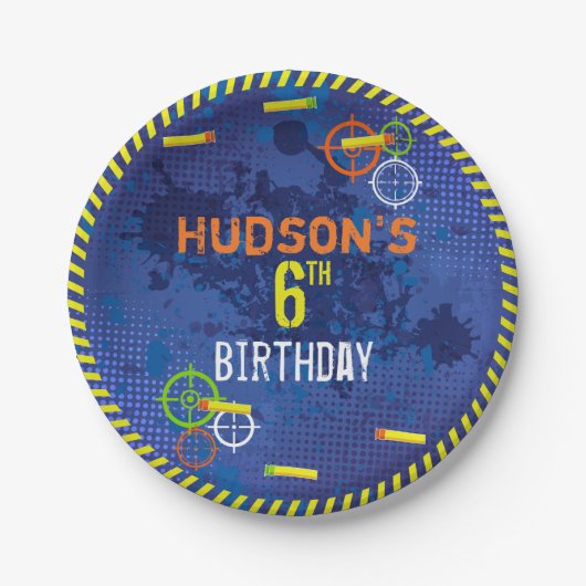 ダーツバースデーパーティーウォーズフード ペーパープレート (正面)