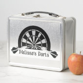 ダーツパーソナライズされたー メタルランチボックス (インサイチュ)