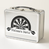 ダーツパーソナライズされたー メタルランチボックス (正面)