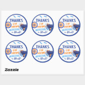 ダーツパーティーフェイバーラベル | Dart誕生日 ラウンドシール (シート)